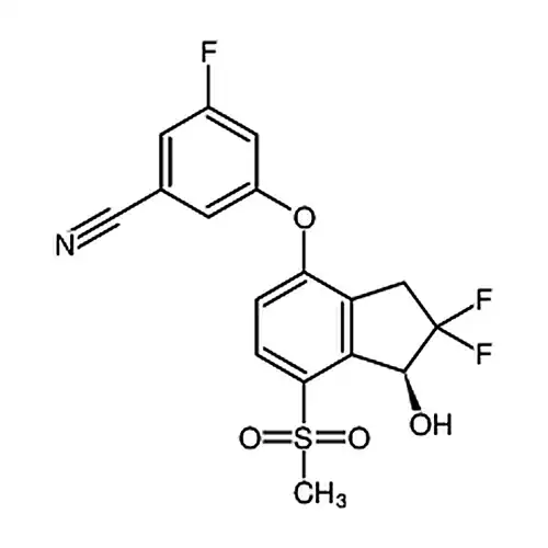 (S)-3-((2,2-二氟-1-羟基-7-(甲基磺酰基)-2,3-二氢-1H-茚-4-基)氧基)-5-氟苄腈