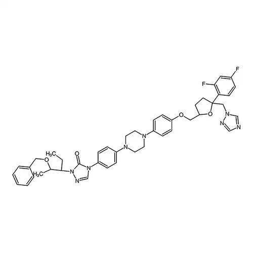 4-(4-(4-(4-(((3R，5R)-5-((1H-1，2，4-三唑-1-基)甲基)-5-(2，4-二氟苯基)四氢呋喃-3-基)甲氧基)苯基)哌嗪-1-基苯基)-2-((2S，3S)-2-(苄氧基)戊-3-基)-2，4-二氢-3H-1，2，4-三唑-3-酮