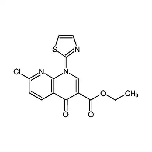 7-氯-4-氧代-1-(噻唑-2-基)-1，4-二氢-1，8-二氮杂萘-3-羧酸乙酯