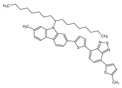 聚[[9-(1-辛基壬基)-9H-咔唑-2，7-二基]-2，5-噻吩二基-2，1，3-苯并噻二唑-4，7-二基2，5-噻吩二基]