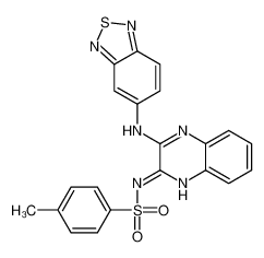 N-[3-(2,1,3-苯并噻二唑-5-氨基)-2-喹喔啉基]-4-甲基苯磺酰胺