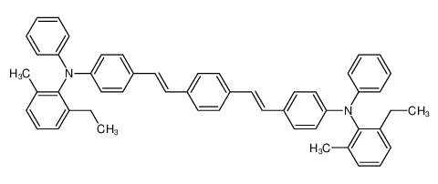N,N'-(((1E,1'E)-1,4-亚苯基双(乙烯-2,1-二基))双(4,1-亚苯基))二(2-乙基-6-甲基-N-苯基苯胺)