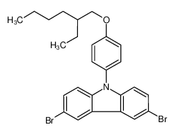3,6-二溴-9-(4-((2-乙基己基)氧基)苯基)-9H-咔唑