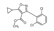 5-环丙基-3-（2，6-二氯苯基）异恶唑-4-羧酸甲酯