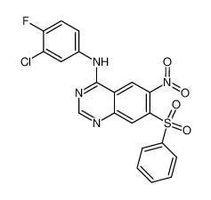 N-(3-氯-4-氟苯基)-6-硝基-7-(苯基磺酰基)喹唑啉-4-胺