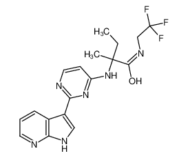 (R)-2-((2-(1H-吡咯并[2,3-b]吡啶-3-基)嘧啶-4-基)氨基)-2-甲基-N-(2,2,2-三氟乙基)丁酰胺