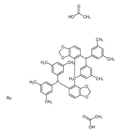 二乙酸根[(S)-(-)-5，5′-双[二(3，5-二甲苯基)膦基]-4，4′-二-1，3-苯并二噁茂]钌(II)