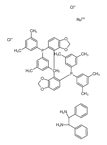 二氯[(R)-5,5′-双[二(3,5-二甲苯基)膦]-4,4′-二-1,3-苯并二噁茂][(1R,2R)-1,2-二苯基乙二胺]钌(II)