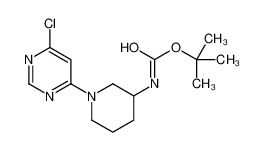N-[1-(6-氯-4-嘧啶基)-3-哌啶基]氨基甲酸叔丁酯