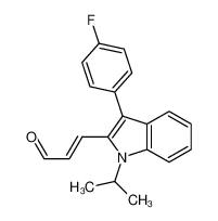 (E)-3-[3-(4-氟苯基)-1-异丙基吲哚-2-基]丙烯醛