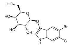 5-溴-6-氯-3-吲哚基-&beta;-D-半乳糖皮蒽 (约含10% 乙酸乙酯) [用于生化研究]