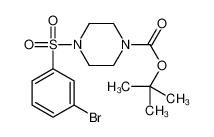 4-(3-溴-苯磺酰基)-哌嗪-1-羧酸叔丁基酯