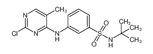 3-[(2-氯-5-甲基-4-嘧啶基)氨基]-N-(叔丁基)苯磺酰胺