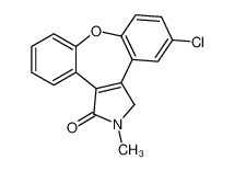 5-氯-2-甲基-2，3-二氢二苯并[2，3:6，7]氧杂卓并[4，5-C]吡咯-(2H)-酮