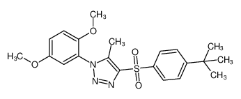 4-(4-tert-butylbenzenesulfonyl)-1-(2,5-dimethoxyphenyl)-5-methyl-1H-1,2,3-triazole