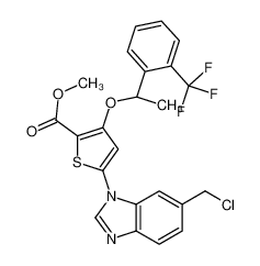 (R)-5-(6-(氯甲基)-1H-苯并[d]咪唑-1-基)-3-(1-(2-(三氟甲基)苯基)乙氧