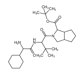 (1S，3aR，6aS)-2-[(2S)-2-[[(2S)-2-氨基-2-环己基乙酰]氨基]-3，3-二甲基-1-氧代丁基]八氢环戊烯并[C]吡咯-1-羧酸叔丁酯