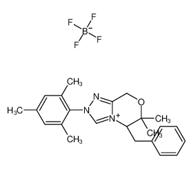 (S)-5-苄基-2-均三甲苯基-6,6-二甲基-6,8-二氢-5H-[1,2,4]三唑并[3,4-c][1,4]恶嗪-2-鎓四氟硼酸盐