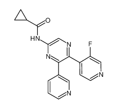 N-(5-(3-氟吡啶-4-基)-6-(吡啶-3-基)吡嗪-2-基)环丙酰胺