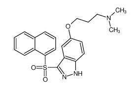 N，N-二甲基-3-[[3-(1-萘酰磺酰基)-1H-吲唑-5-基]氧基]-1-丙胺