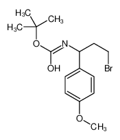 1-(Boc-氨基)-1-(4-甲氧基苯基)-3-溴丙烷