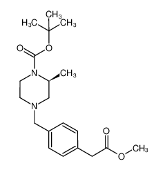 (S)-4-(4-(2-甲氧基-2-氧代乙基)苄基)-2-甲基哌嗪-1-甲酸叔丁酯