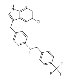 5-((5-氯-1H-吡咯并[2,3-b]吡啶-3-基)甲基)-N-(4-(三氟甲基)苄基)吡啶-2-胺