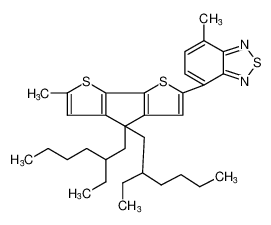 聚[2，1，3-苯并噻二唑-4，7-二基[4，4-双(2-乙基己基)-4H-环戊并[2，1-B:3，4-B']二噻吩-2，6-二基]]