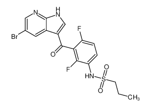 N-[3-[(5-溴-1H-吡咯并[2，3-b]吡啶-3-基)羰基]-2，4-二氟苯基]-1-丙磺酰胺