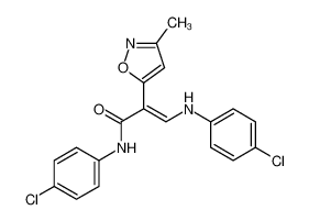 N-(4-氯苯基)-3-((4-氯苯基)氨基)-2-(3-甲基异恶唑-5-基)丙烯酰胺