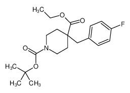 1-叔丁基 4-乙基 4-(4-氟苄基)哌啶-1,4-二羧酸酯