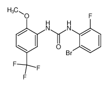 1-(2-溴-6-氟苯基)-3-(2-甲氧基-5-(三氟甲基)苯基)脲
