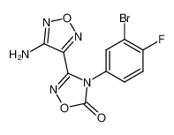 3-(4-氨基-1，2，5-恶二唑-3-基)-4-(3-溴-4-氟苯基)-1，2，4-二唑-5(4H
