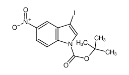 3-碘-5-硝基-1H-吲哚-1-羧酸叔丁酯