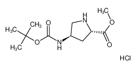 (2S,4R)-4-Boc-氨基吡咯烷-2-羧酸甲酯盐酸盐