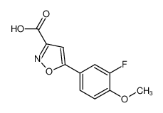 5-(3-氟-4-甲氧基苯基)异恶唑-3-羧酸