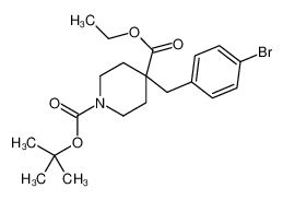 1-叔丁基 4-乙基 4-(4-溴苄基)哌啶-1,4-二羧酸酯