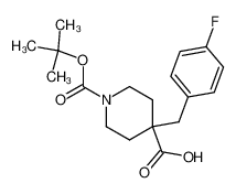 1-(叔丁氧基羰基)-4-(4-氟苄基)哌啶-4-羧酸