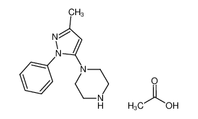 1-(3-甲基-1-苯基-1H-吡唑-5-基)哌嗪单乙酸盐