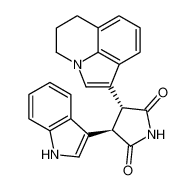 (3R，4R)-3-(5，6-二氢-4H-吡咯并[3，2，1-ij]喹啉-1-基)-4-(1H-吲哚-3-基)吡咯烷-2，5- - 二酮