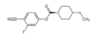 反式-4-乙基环己烷羧酸-4-氰基-3-氟苯酯
