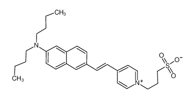氢氧化4-(2-(6-(二丁基氨基)-2-萘基)乙烯基)-1-(3-磺丙基)吡啶鎓 内盐