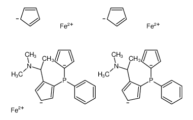 1，1'-双{1-[((S)-二茂铁基-2-(R)-乙基-1-(二甲基氨基)苯基]-(S)-膦基}二茂铁