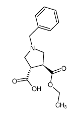 反式-1-苄基-3-甲酸-4-羧酸乙酯吡咯烷