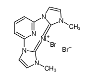 溴[(2,6-吡啶二基)双(3-甲基-1-咪唑-2-甲叉基)]溴化镍