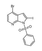 4-溴-2-碘-1-(苯磺酰基)-1H-吡咯并[2,3-B]吡啶