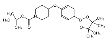 4-(4-(4,4,5,5-四甲基-1,3,2-二氧杂硼杂环戊烷-2-基)苯氧基)哌啶-1-羧酸叔丁酯