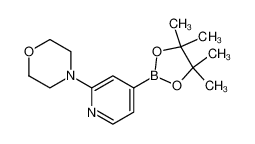 4-(4-(4,4,5,5-四甲基-1,3,2-二氧硼杂环戊烷-2-基)吡啶-2-基)吗啉