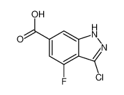3-氯-4-氟-1H-吲唑-6-羧酸