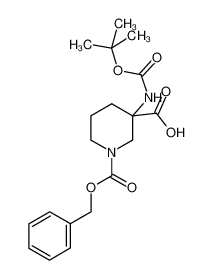 3-Boc-氨基-1-Cbz-哌啶-3-羧酸